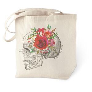 Skull 💀Flower Tote Bag